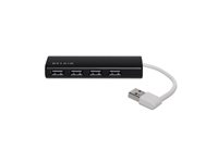 Belkin Ultra-Slim Travel - hub - 4 ports