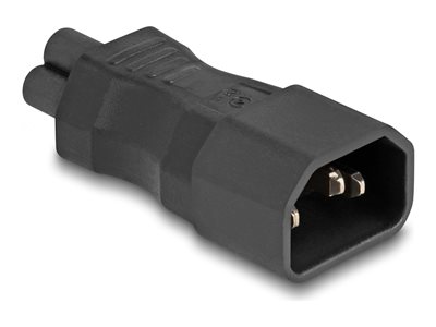 DELOCK Netzadapter IEC 60320 - C14 auf C5, Stecker / Buchse