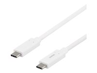DELTACO USB 3.1 USB Type-C kabel 50cm Hvid