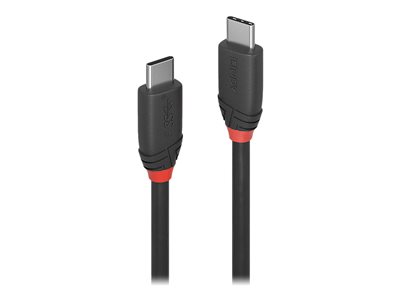 LINDY USB 3.1 Kabel Typ C/C 3A Black Line M/M 1m - 36906