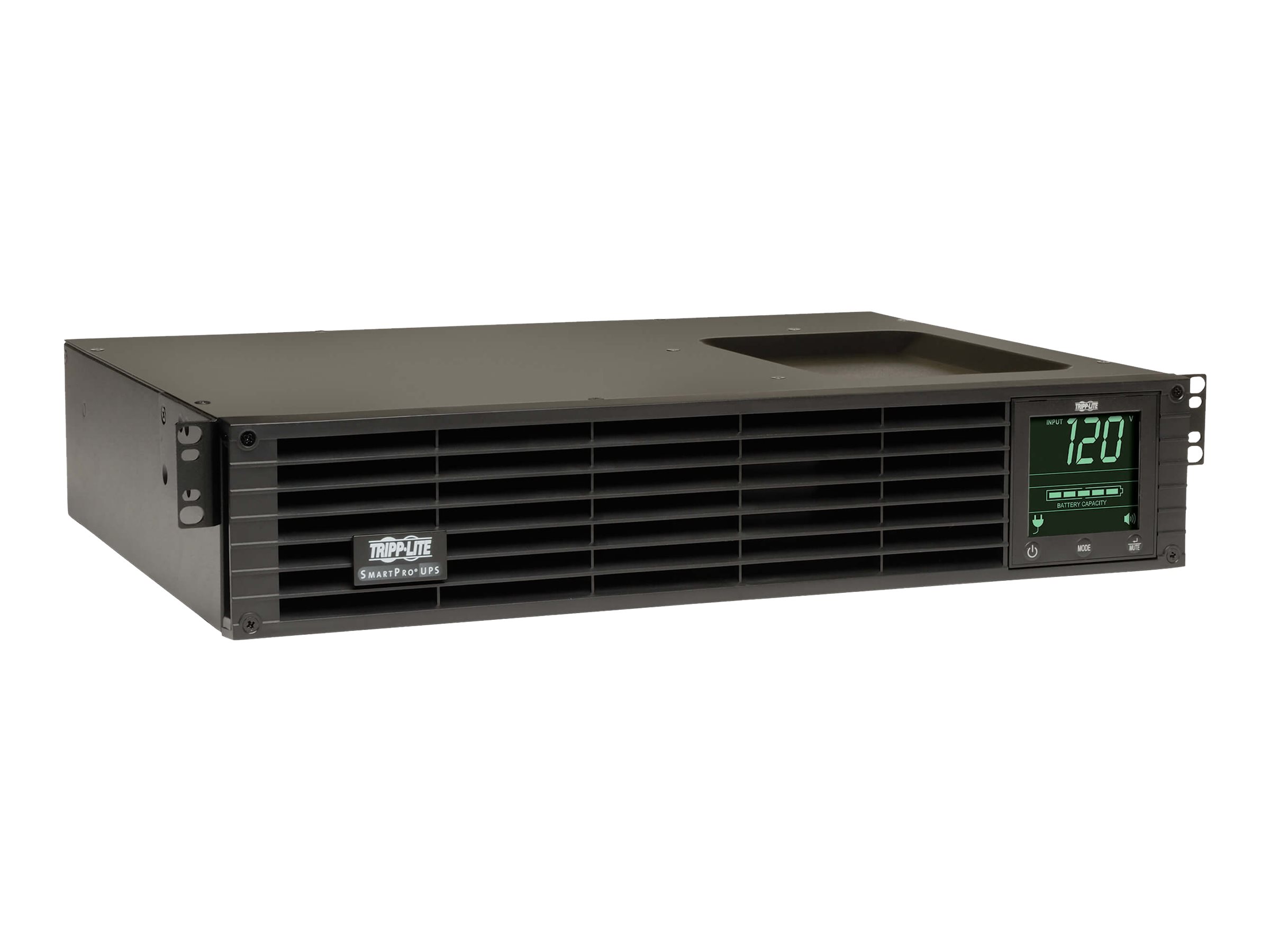 Tripp Lite UPS Smart 1500VA 1350W Rackmount AVR 120V Pure Sine Wave USB DB9 Preinstalled WEBCARDLX 2URM