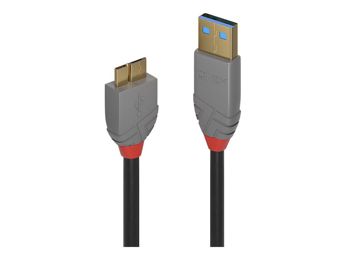 C ble USB 3.2 Type A vers Micro-B, 5Gbit/s, Anthra Line, 2m
