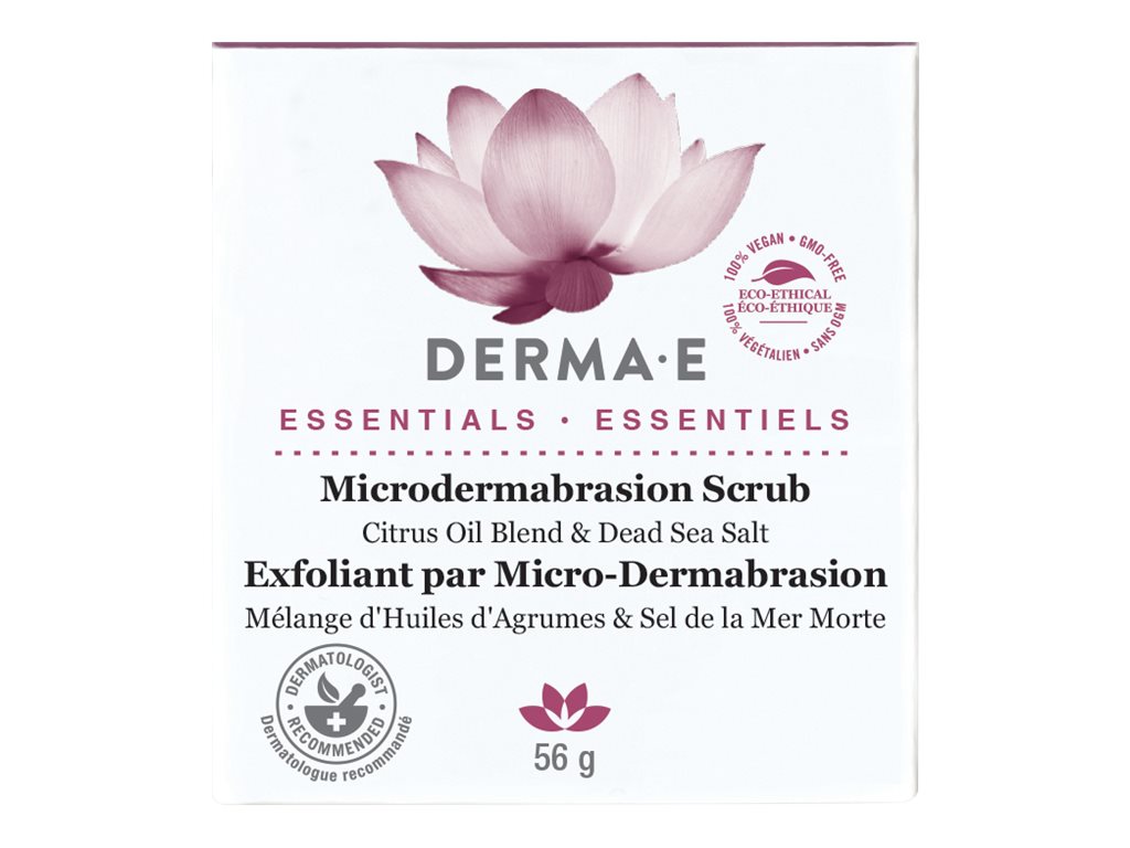 Derma E Essentials Citrus Oil Blend & Dead Sea Salt Microdermabrasion Scrub - 56g