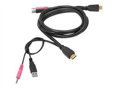 SIIG USB HDMI KVM Cable with Audio & Mic