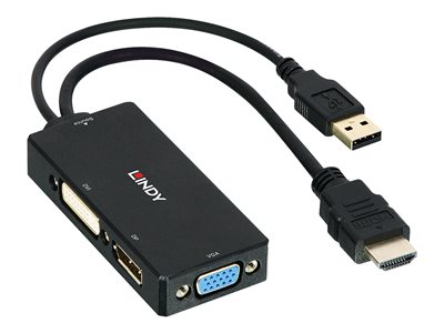 LINDY HDMI an DP/DVI/VGA Konverter - 38182