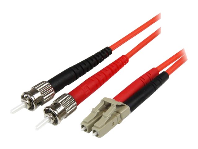 StarTech.com 10m Fiber Optic Cable - Multimode Duplex 50/125 - LSZH - LC/ST - OM2 - LC to ST Fiber Patch Cable - patch …