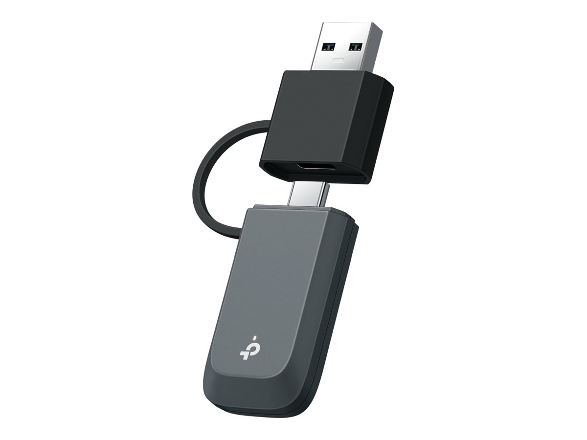 TP-Link Archer TBE400U V1.6 network adapter SuperSpeed USB 3.0 / USB-C Product shot Right-angle 79850