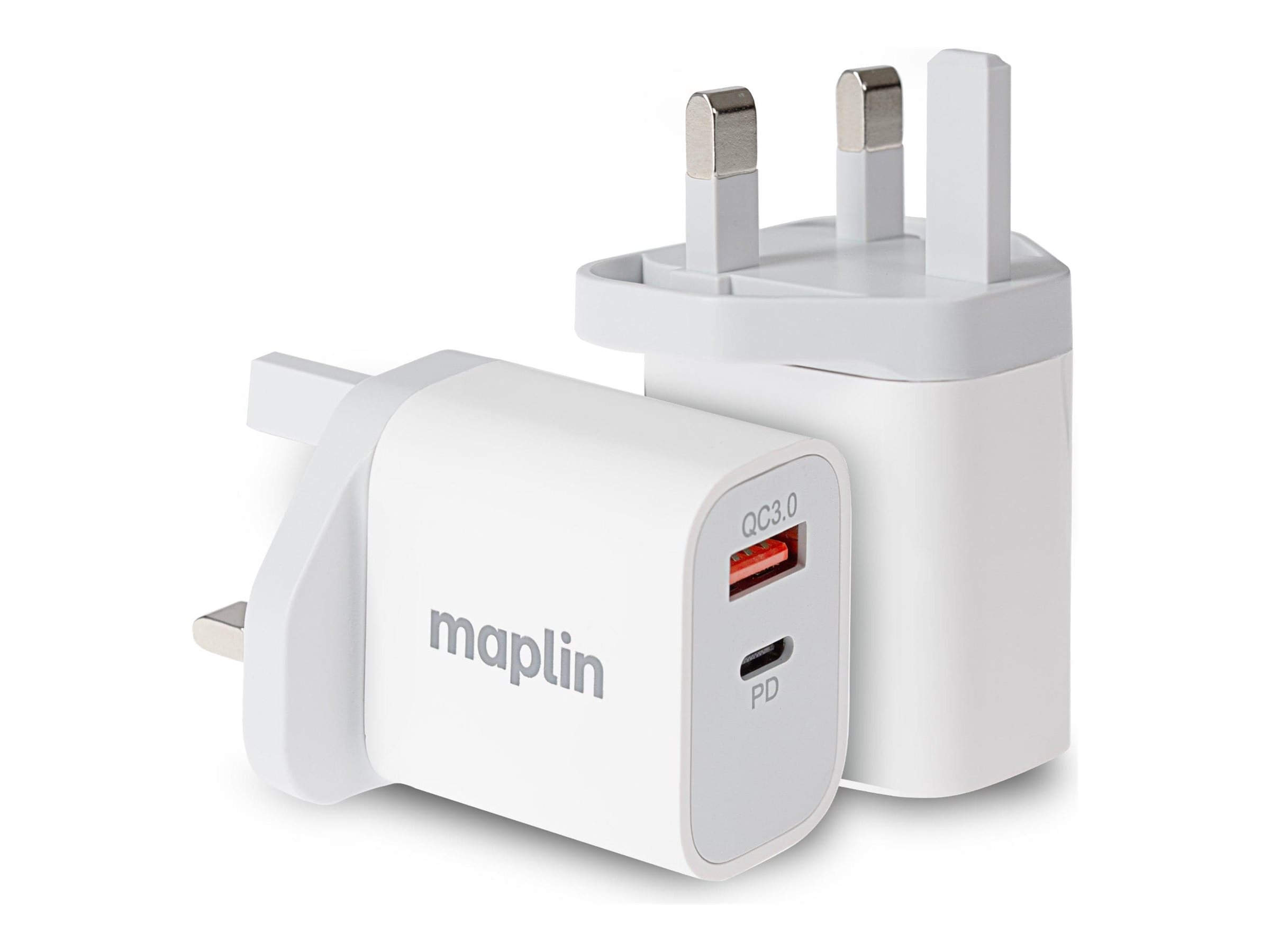 Maplin Power Adapter Usb Type A Usb C 35 Watt