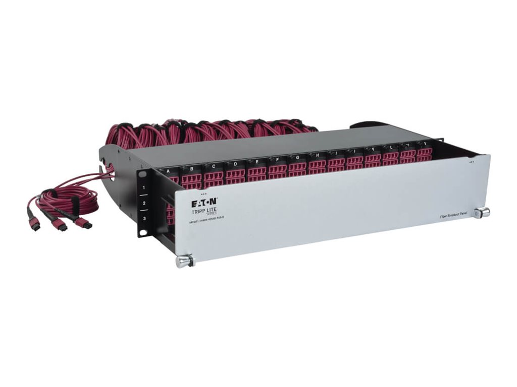 Tripp Lite 50/125 OM4 Pre-assembled 40GB-10GB Patch Panel 42 MTP QSFP-168LC
