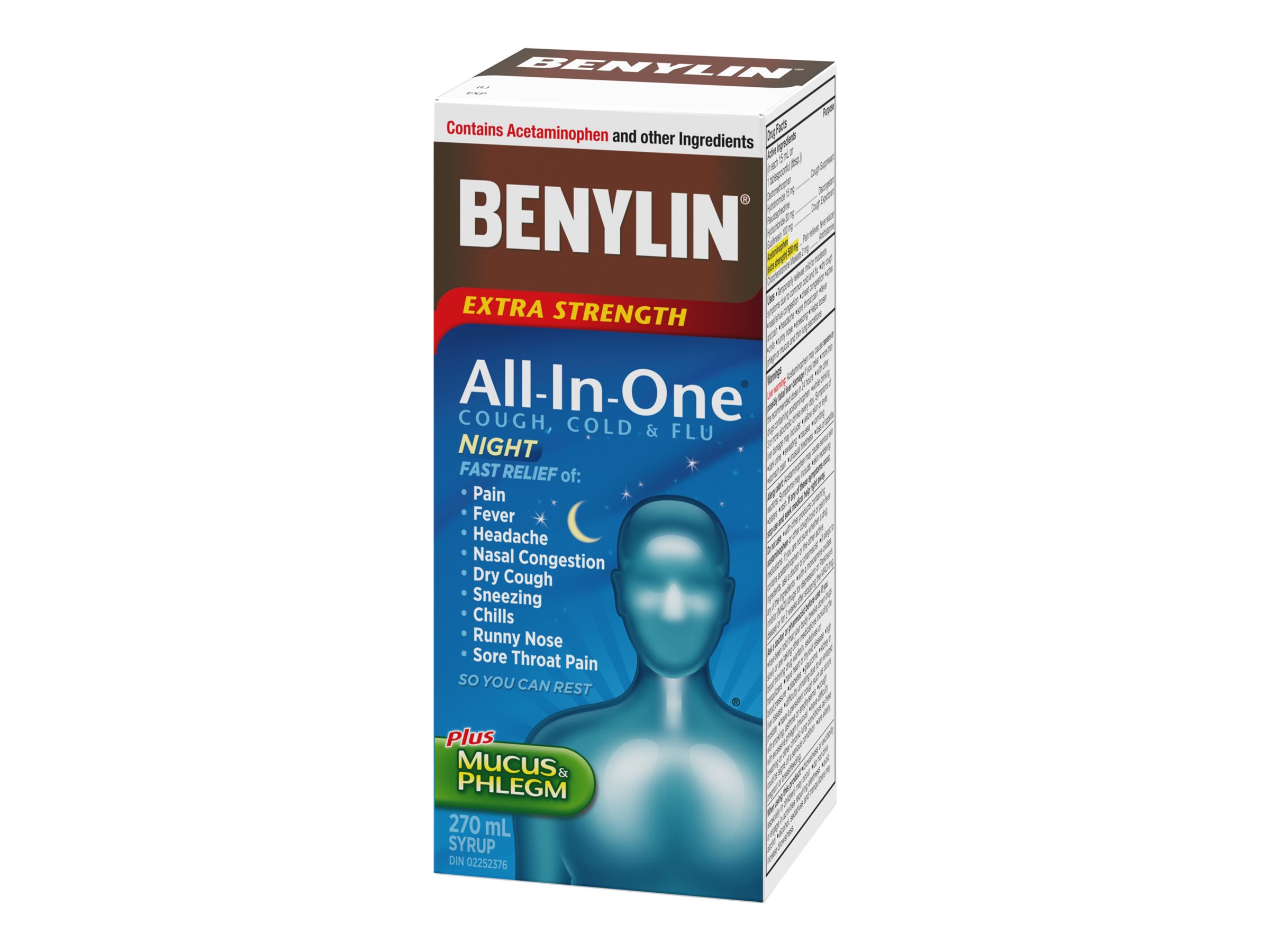 Benylin Extra Strength All In One Cold And Flu Night Syrup 270ml