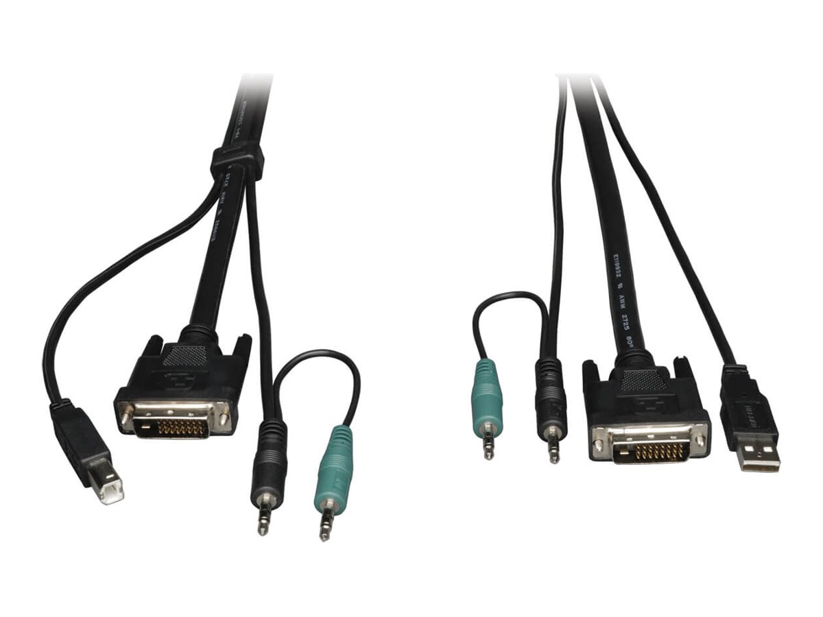 Tripp Lite 10ft Cable Kit for DVI / USB / Audio Secure KVM Switches 10'
