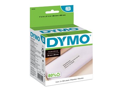 ADDRESS LABELS - 350 LABELS/ROLL, 2 ROLLS/BOX SIZE: 1-1/8IN X 3-1/2IN