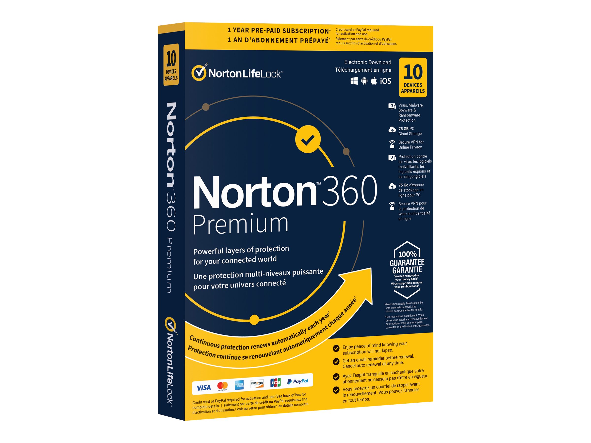 Norton 360 Premium - 10 Devices/1 Year - 21400013