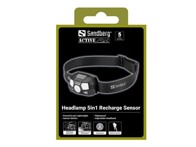 SANDBERG Headlamp 5in1 Recharge Sensor