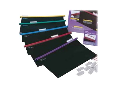 Snopake Hangglider Hanging File For A4 Capacity 250 Sheets Tabbed Blue Yellow Purple Red Green Pack Of 25