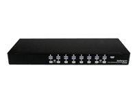Startech 16 Port 1U Rackmount USB KVM Switch with OSD (SV1631DUSBU) - KVM switch - 16 ports