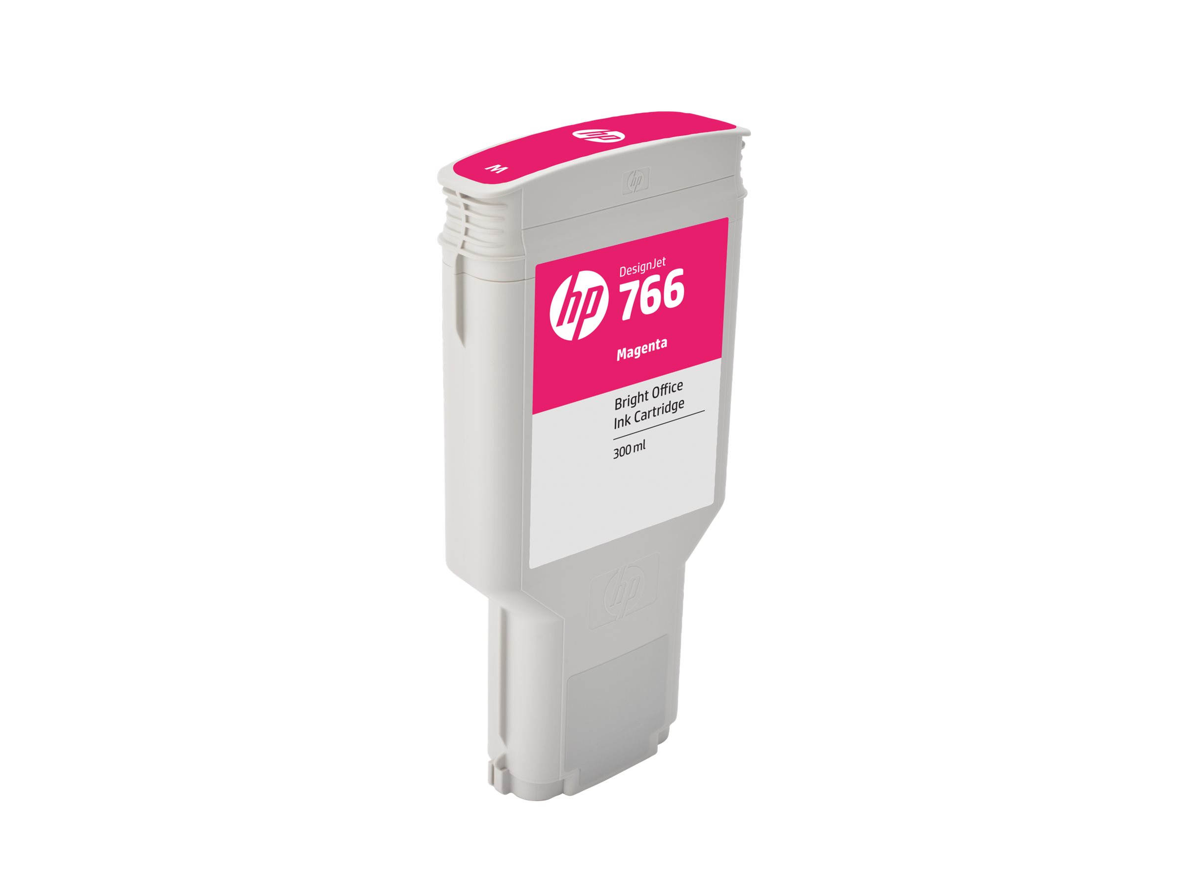 HP 766 cyan original DesignJet ink Product shot Front 79950