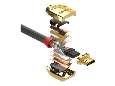 Lindy 37867, HDMI-Kabel, LINDY HDMI Kabel Gold Line 15m 37867 (BILD1)