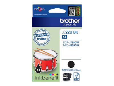 BROTHER LC-22UBK Tintenpatrone schwarz - LC22UBK