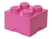 LEGO Storage Brick 4 Opbevaringsboks Mellem-pink