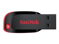 SanDisk Cruzer Blade 16GB USB 2.0 Sort Rød