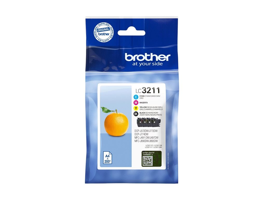 BROTHER LC3211VAL Pack of 4 cartridges