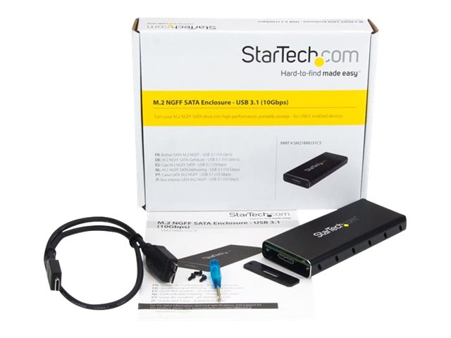Boîtier SSD M.2 NVMe de StarTech pour SSD PCIe - USB 3.1 de type C