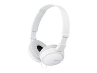 Sony MDR-ZX110 ZX Series headphones on-ear wired 3.5 mm jack white