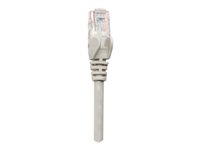 Intellinet Network Patch Cable, Cat5e, 2m, Grey, CCA, U/UTP, PVC, RJ45, Gold Plated Contacts, Snagless, Booted, Lifetime Warranty, Polybag - patch cable - grey