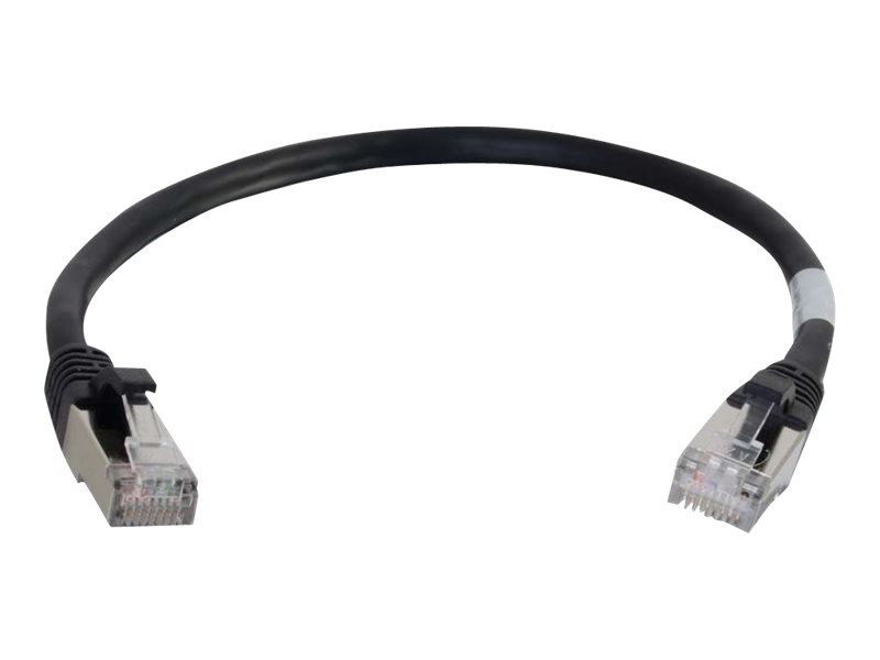 C2G Cat6a Booted Shielded (STP) Network Patch Cable - patch kabel - 30 cm - černá – foto 3