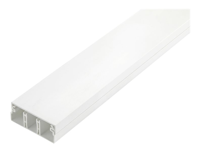 Solid Cable Management Raceway with Cover, 2"(50mm)W x 3/4