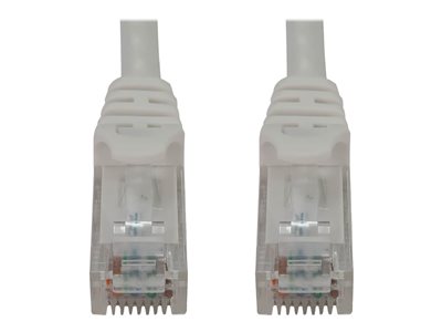 Tripp Lite Cat6a 10G Snagless Molded UTP Ethernet Cable (RJ45 M/M), PoE, White, 3 ft. (0.9 m)