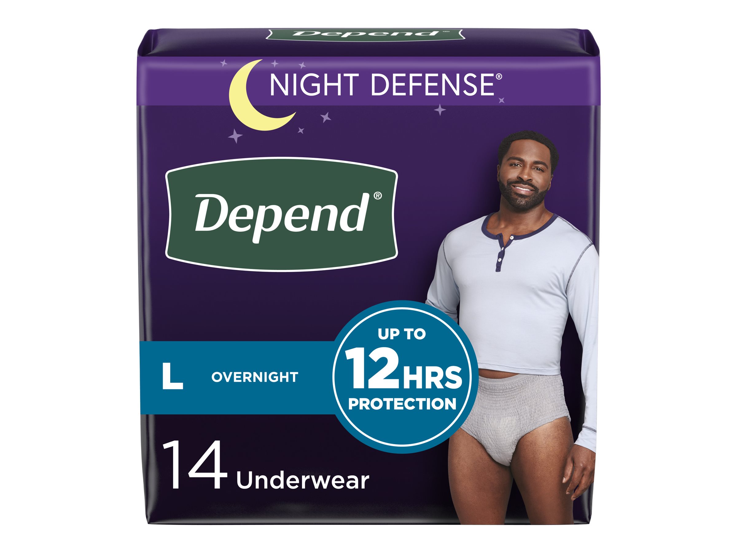 Depend Night Defense Incontinence Overnight Underwear for Women, S/M  (Choose your count) 