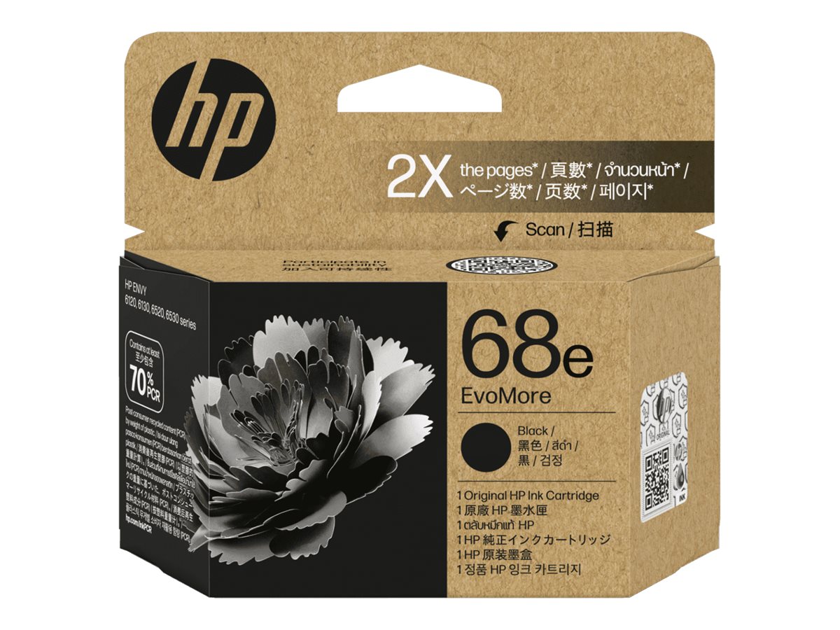 HP 68e EvoMore black original ink Usage / lifestyle Multi-angle 72520