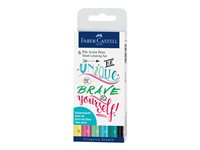 Faber-Castell PITT Artist Pen Handlettering Børstepen og fineliner-sæt Assorterede pastelfarver