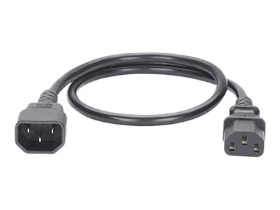 4FT 10PK NONLCK PWRCORD IECC14-IEC C13 BLACK NC/NR NC/NR