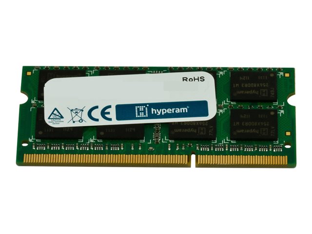 An image of Hyperam - DDR3 - module - 4 GB - SO-DIMM 204-pin - 1333 MHz / PC3-10600 - unbuffered