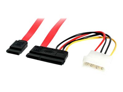 Image of StarTech.com 18in SATA Serial ATA Data and Power Combo Cable - SATA cable - 45.7 cm
