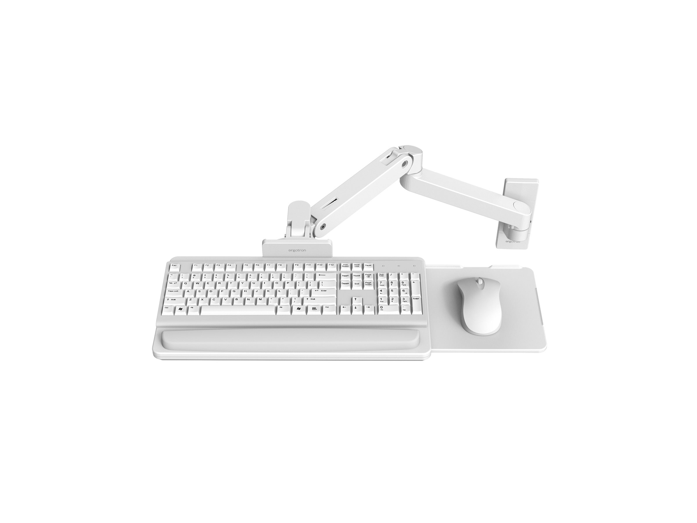 Ergotron LX Pro keyboard/mouse arm mount tray Product shot Right side 77950