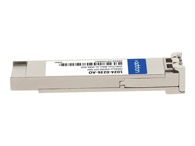 AddOn - Module transmetteur XFP (equivalent a : Optelian 1024-0236) - 10GbE - 10GBase-DWDM - mode unique LC - jusqu'a 80 km - 1558.17 nm - Conformite TAA
