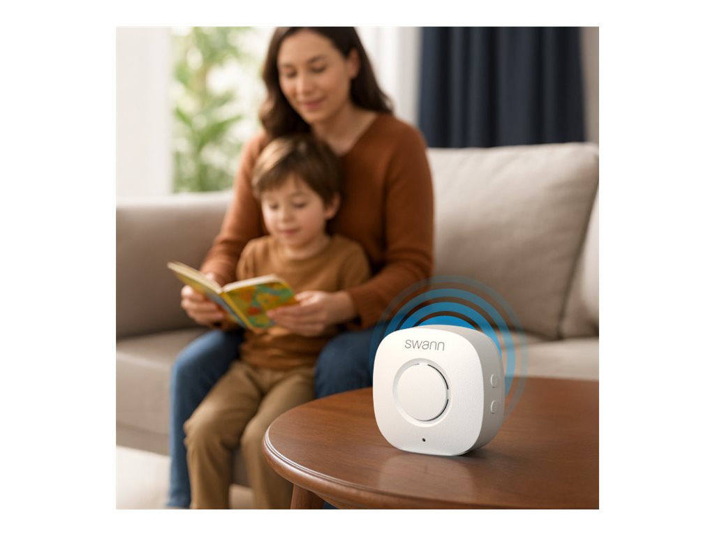 Swann MaxRanger4K Mini SWNVK-MRVDB1MINI2S2 NVR + camera(s) wireless (Wi-Fi) AC powered Usage / lifestyle Left-angle 72665