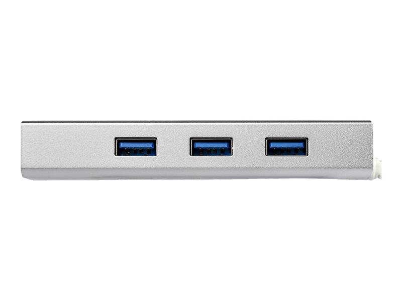 StarTech.com Hub USB 3.0 3 ports avec GbE - Aluminium