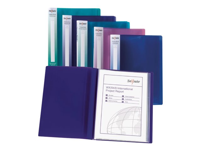 Snopake Display Book For A4 Electra Blue Electra Green Electra Pink Electra Purple Electra Turquoise Pack Of 10