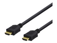 DELTACO HDMI-1005D HDMI-kabel med Ethernet 50cm Sort