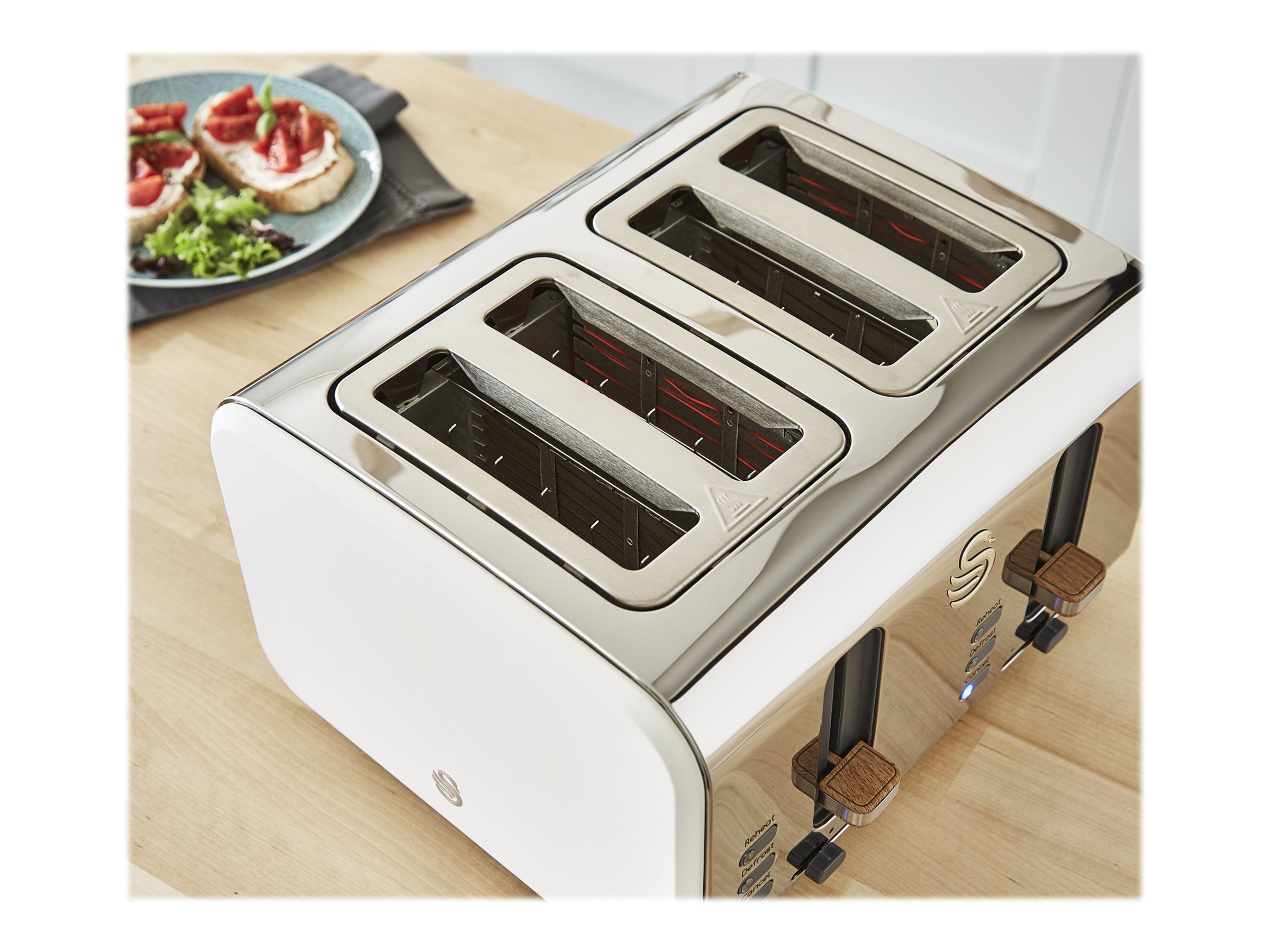 Swan Nordic 4-Slice Toaster - Cotton White - ST14620WHTN