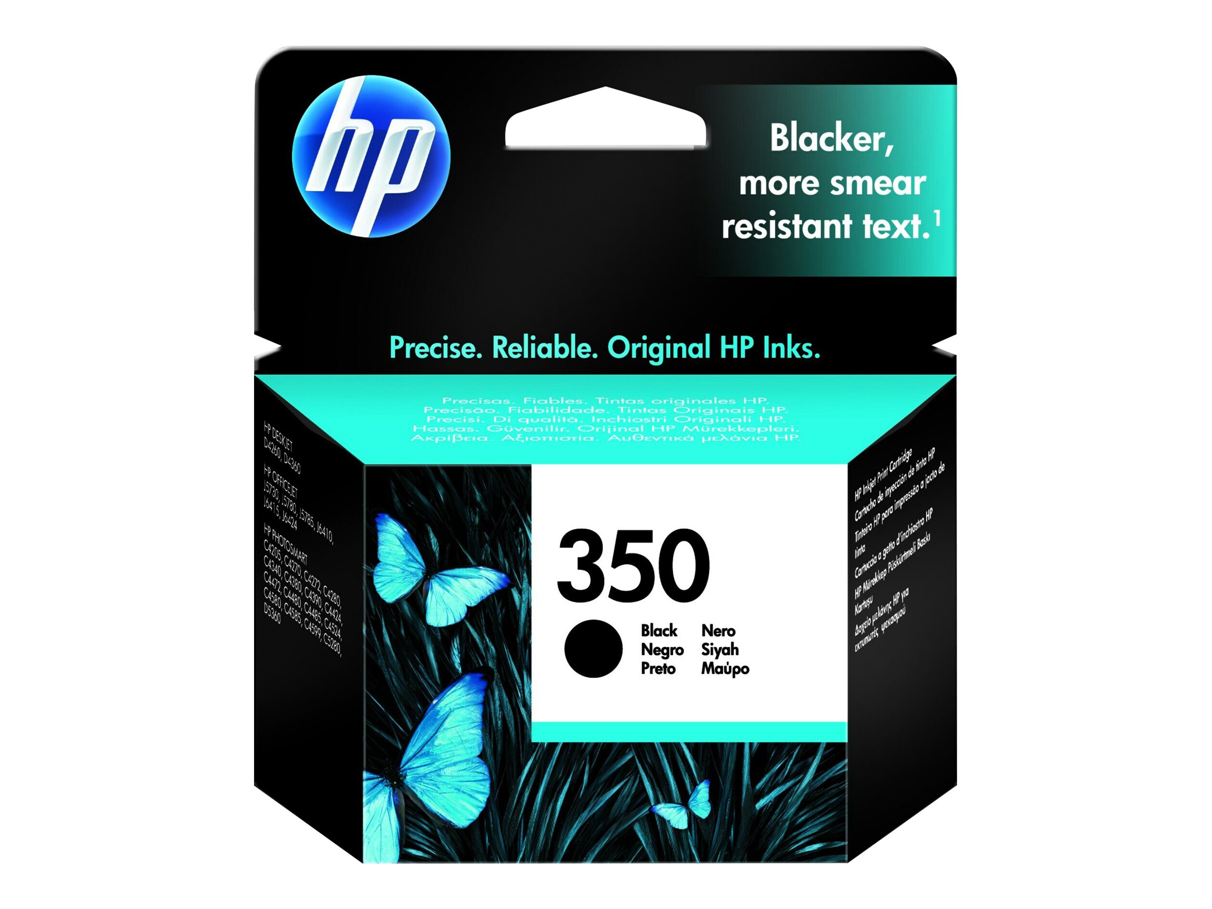 HP 350 - black - original - ink cartridge