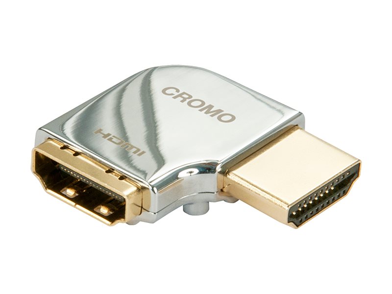 Coude HDMI CROMO , 90  à droite