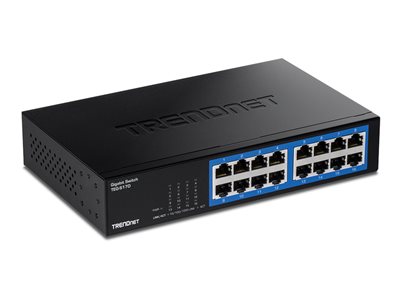 TRENDnet Switch 16 Port Gbit Desktop Switch /w metal - TEG-S17D