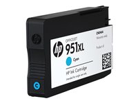 HP 951XL - High Yield - cyan - original - Officejet - ink cartridge - for Officejet Pro 251dw, 276dw, 8100, 8600, 8600 N911a, 8610, 8615, 8616, 8620, 8625, 8630
