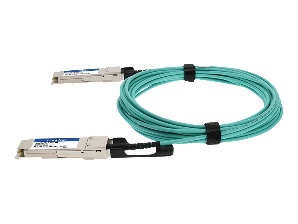 AddOn 15m Mellanox Compatible QSFP+ AOC | www.shidirect.com